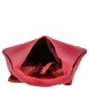 Geantă din piele italiană Shopper Bag cu o mică trusă de cosmetice 5820S bordo